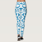 Portugees blauw tegels 1 leggings (Achterkant)