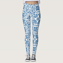 Portugees blauw tegels 2 leggings