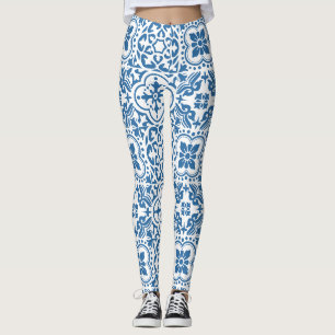Portugees blauw tegels 2 leggings