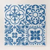 Portugees blauw tegels 2 legpuzzel (Horizontaal)