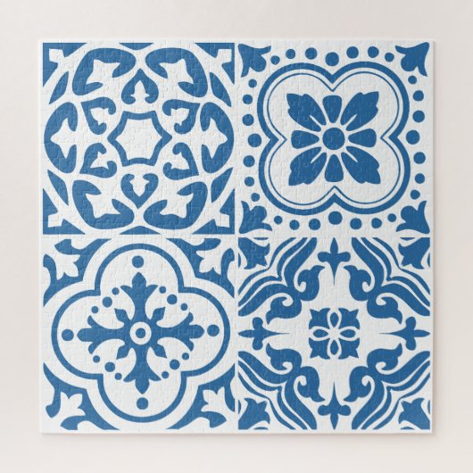 Portugees blauw tegels 2 legpuzzel (Verticaal)