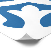 Portugees blauw tegels 2 poster (Hoek)