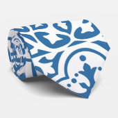 Portugees blauw tegels 2 stropdas (Opgerold)