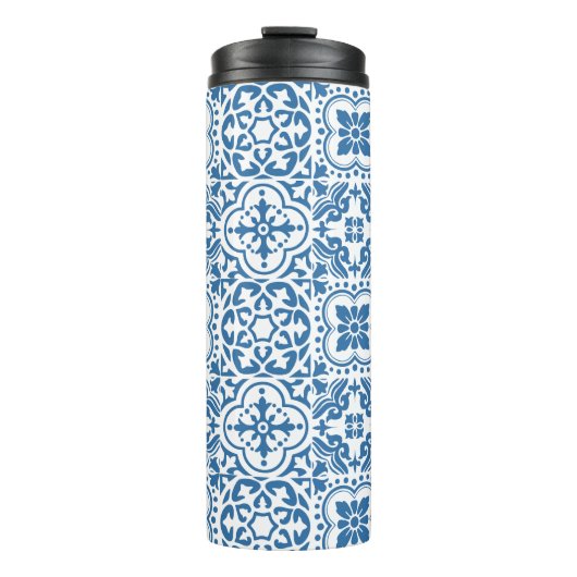 Portugees blauw tegels 2 thermosbeker (Voorkant)