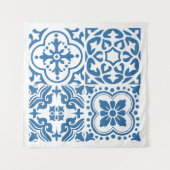 Portugees blauw tegels 2 wandkleed (Voorkant (horizontaal))