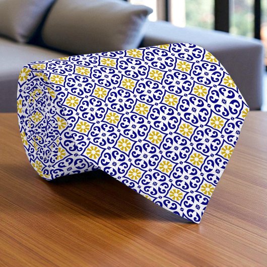 Portugees bruidsfeest Middellandse Zee-tegel Stropdas