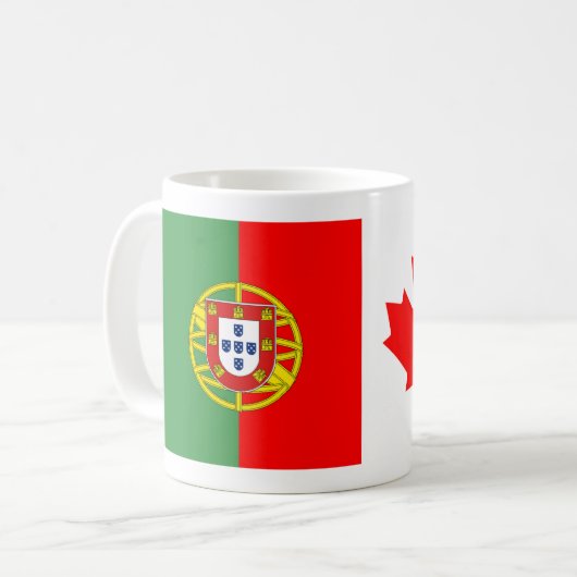 Portugees Canadees Koffiemok (Voorkant links)