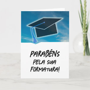 Portugees Cartão Parabéns pela sua Formatura Kaart