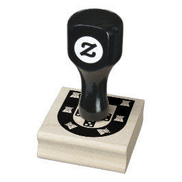 Portugees Crest 2"x 2"Rubberzegel Rubberstempel