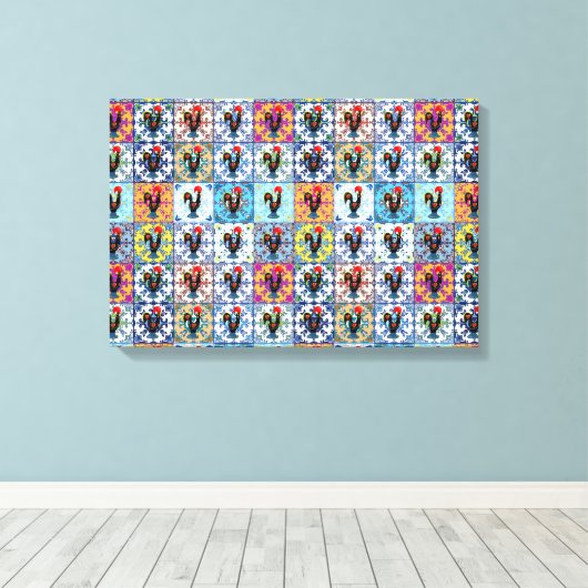 Portugees cultuur design poster canvas afdruk (Insitu (Houten vloer))