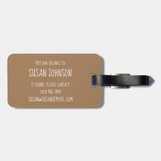 Portugees Custard Egg Tart Pastel Pastéis de Nata Bagagelabel (Achterkant horizontaal)