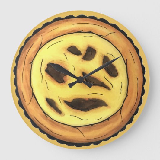 Portugees Custard Egg Tart Pastel Pastéis de Nata Grote Klok (Voorkant)