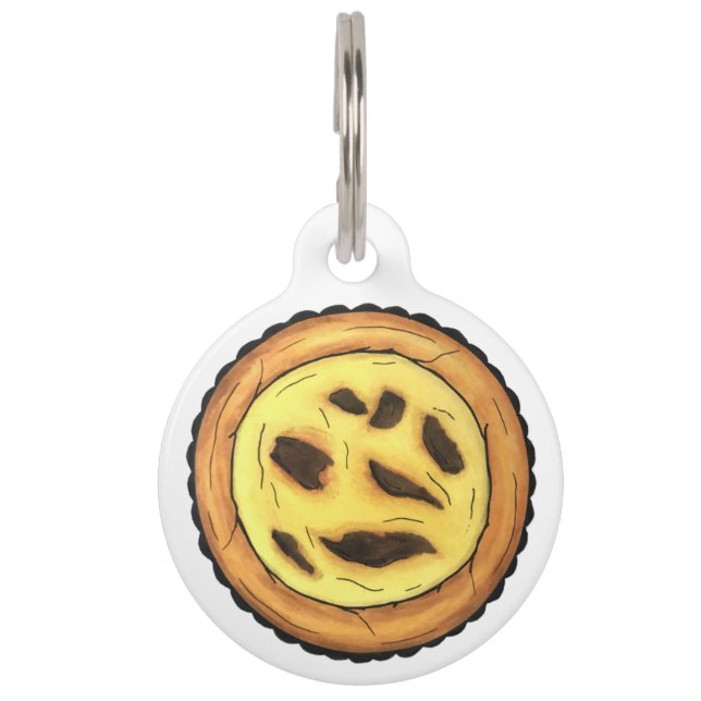 Portugees Custard Egg Tart Pastel Pastéis de Nata Huisdierpenning (Voorkant)