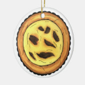 Portugees Custard Egg Tart Pastel Pastéis de Nata Keramisch Ornament (Links)