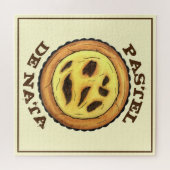 Portugees Custard Egg Tart Pastel Pastéis de Nata Legpuzzel (Horizontaal)