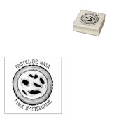 Portugees Custard Egg Tart Pastel Pastéis de Nata Rubberstempel (Gestempeld)