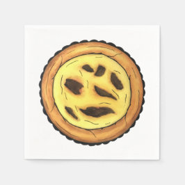 Portugees Custard Egg Tart Pastel Pastéis de Nata Servet