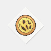 Portugees Custard Egg Tart Pastel Pastéis de Nata Servet (Hoek)