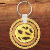 Portugees Custard Egg Tart Pastel Pastéis de Nata Sleutelhanger (Voorkant)