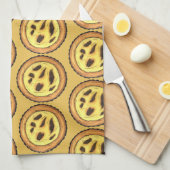 Portugees Custard Egg Tart Pastel Pastéis de Nata Theedoek (Quarter Fold)