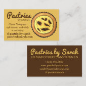 Portugees Custard Egg Tart Pastel Pastéis de Nata Visitekaartje (Voorkant / Achterkant)