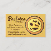 Portugees Custard Egg Tart Pastel Pastéis de Nata Visitekaartje (Voorkant)