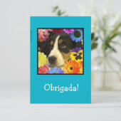 Portugees: Dank je kaart / Obrigada! (Staand voorkant)