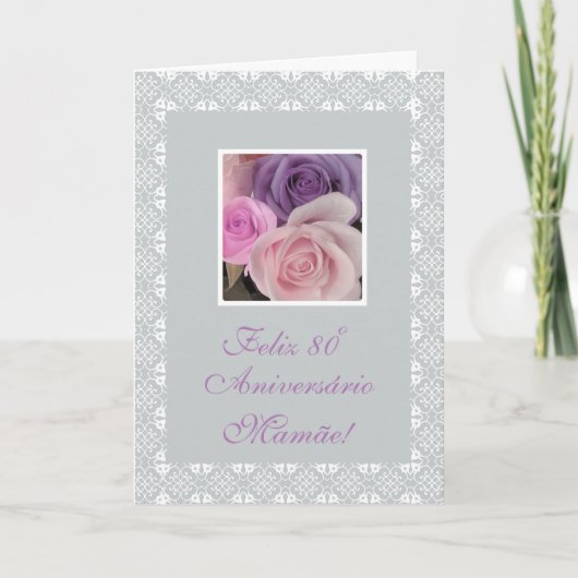 Portugees - de 80ste verjaardag van de Moeder Kaart (Voorkant)