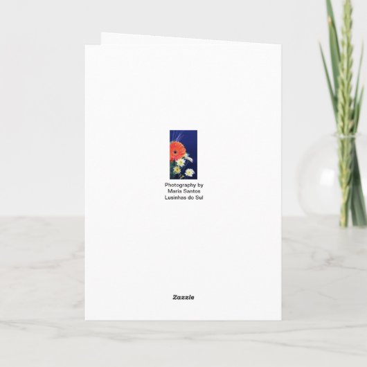 Portugees - de 92ste verjaardag van de Oma Kaart (Achterkant)