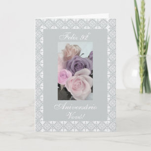 Portugees - de 92ste verjaardag van de Oma Kaart