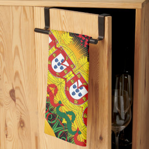 Portugees design All-Over Print Schort Theedoek