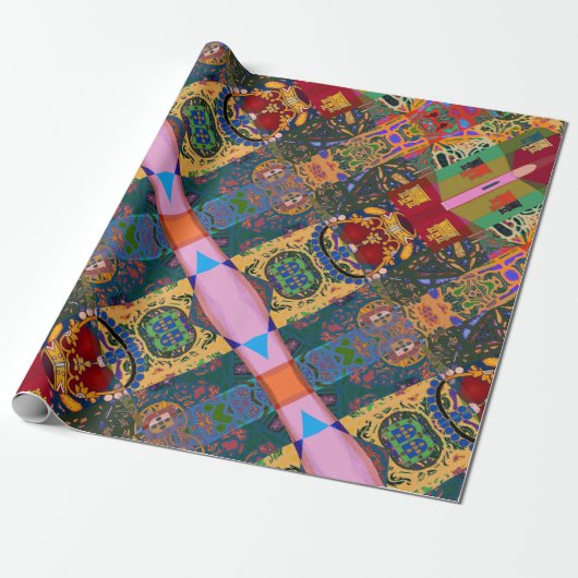 Portugees design cadeaupapier (Uitgerold)