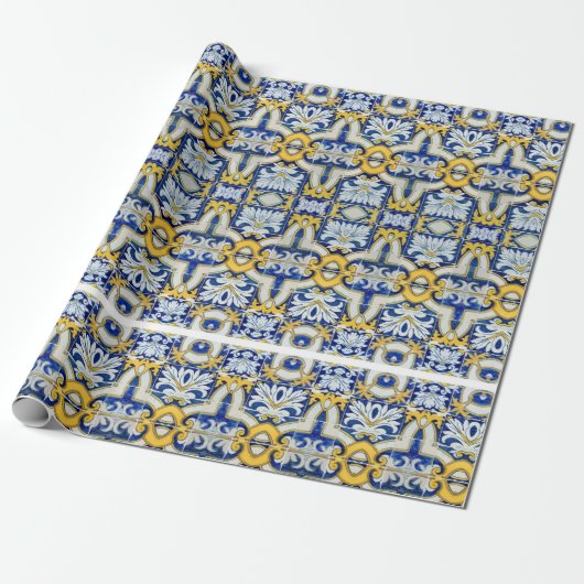 Portugees design cadeaupapier (Uitgerold)