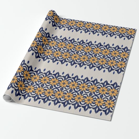 Portugees design cadeaupapier (Uitgerold)