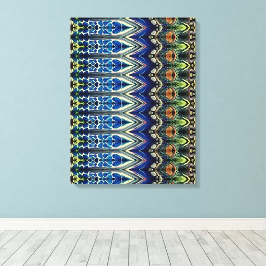 Portugees design canvas afdruk (Insitu (Houten vloer))