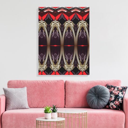 Portugees design canvas afdruk (Insitu (Woonkamer))
