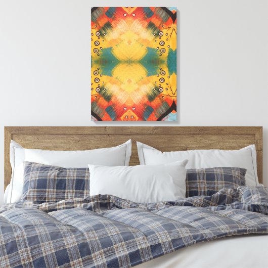 Portugees design canvas afdruk (Insitu (Slaapkamer))