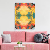 Portugees design canvas afdruk (Insitu (Woonkamer))