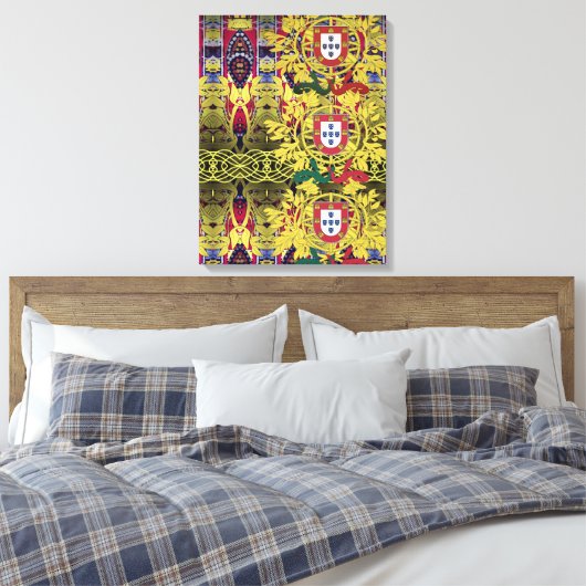 Portugees design canvas afdruk (Insitu (Slaapkamer))