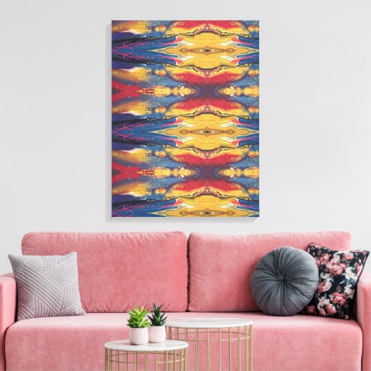 Portugees design canvas afdruk (Insitu (Woonkamer))