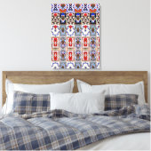 Portugees design canvas afdruk (Insitu (Slaapkamer))