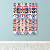 Portugees design canvas afdruk (Insitu (Houten vloer))