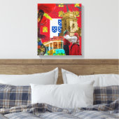 Portugees design canvas afdruk (Insitu (Slaapkamer))