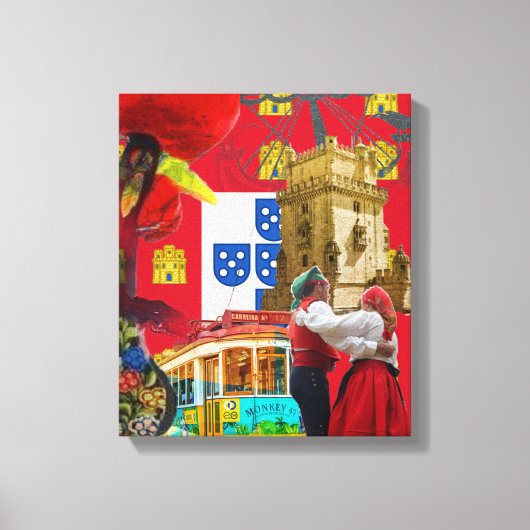 Portugees design canvas afdruk (Voorkant)