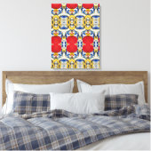 Portugees design canvas afdruk (Insitu (Slaapkamer))