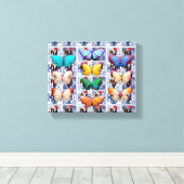 Portugees design canvas afdruk (Insitu (Houten vloer))