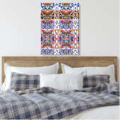 Portugees design canvas afdruk (Insitu (Slaapkamer))