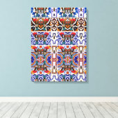 Portugees design canvas afdruk (Insitu (Houten vloer))