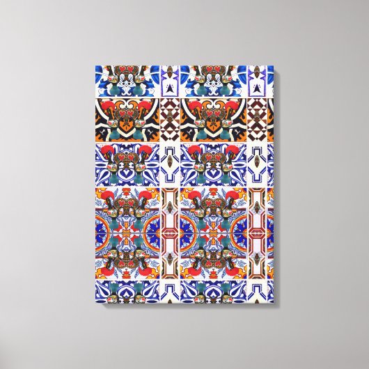 Portugees design canvas afdruk (Voorkant)