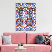 Portugees design canvas afdruk (Insitu (Woonkamer))